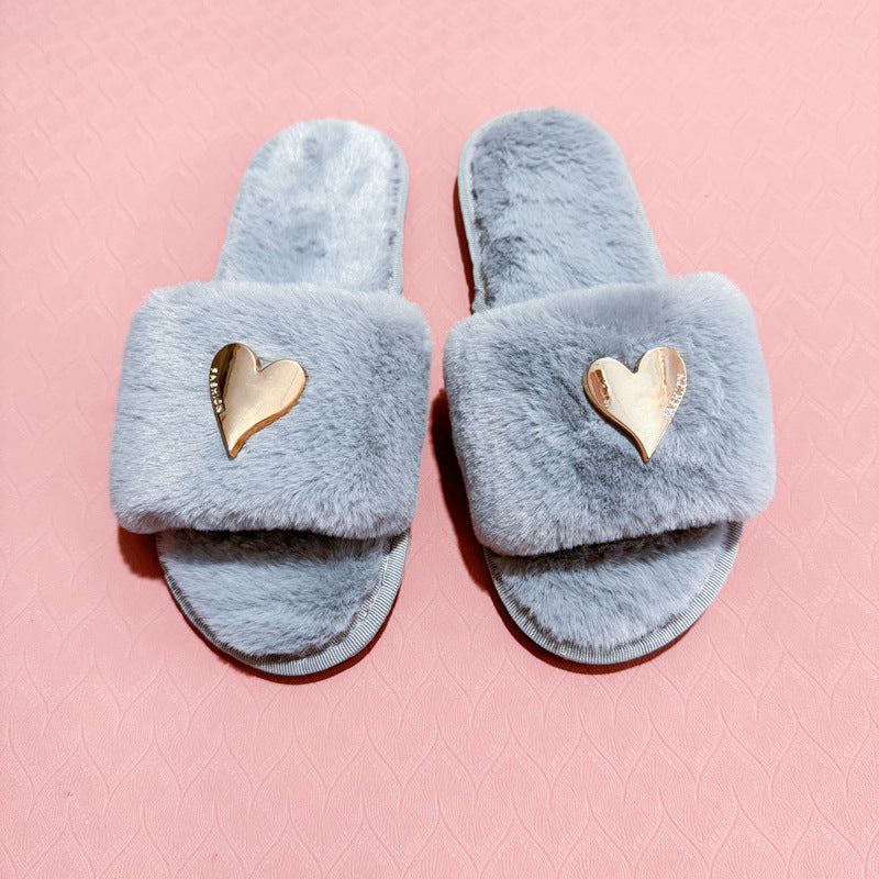 Wholesale  new small fragrant wind love tide net  Slippers